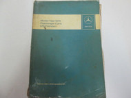 1974 Mercedes Benz Passenger Cars USA Version Introduction into Service Manual
