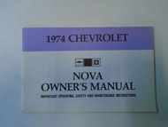 1974 Chevrolet Chevy Nova Owners Manual OEM 74
