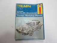 1975 thru 1981 Haynes Triumph TR7 All Models Owners Workshop Manual WATER WEAR