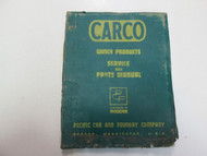 1975 CARCO Winch Products Service & Parts Manual FADED WORN WATER DAMAGE OEM 75