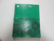 1977 Cummins KT/KTA-1150 6 Series Diesel Engines Shop Manual OEM