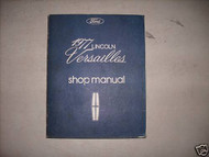 1977 Ford Lincoln Versailles Shop Workshop Repair Service Manual OEM 77