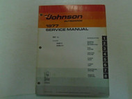 1977 Johnson Outboards Service Manual 55 HP Model 55E77•55EL77 #JM-7707 Boat OEM