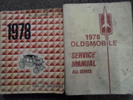 1978 OLDSMOBILE OLDS All Models Service Shop Repair Manual SET W Fisher Body GM