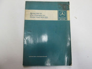 1979 Mercedes Model 300 TD Intro to Service Manual FACTORY OEM BOOK STAINS WORN