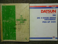 1980 Datsun 310 Service Shop Workshop Repair Manual Factory Set OEM 80