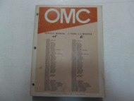 1980 OMC (Evinrude & Johnson) 2 Thru V-6 Models Service Repair Shop Manual ***
