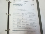 1981 - 1993 Mercedes Maintenace Service Manual All Models Volume 2 OEM Book ***