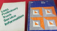 1981 Dodge Truck Ram 50 Plymouth Arrow Service Shop Repair Workshop Manual Set