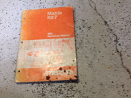 1981 Mazda RX-7 RX7 Service Repair Shop Workshop Manual OEM RARE Worn Cover