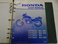 1982 1983 1984 Honda VF700S VF750S VF700C VF750C Service Shop Manual OEM ***
