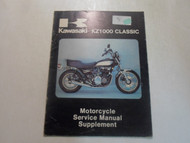 1981 Kawasaki KZ1000 Classic Motorcycle Service Shop Manual Supplement OEM