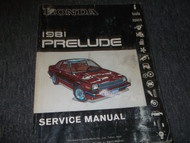 1981 HONDA PRELUDE Service Shop Repair Workshop Manual FACTORY BOOK 81 OEM