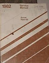 1982 Dodge Truck Ram 50 Arrow Shop Service Shop Repair Workshop Manual OEM