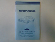 1982 Chevrolet Chevy Camaro Owners Manual OEM 82