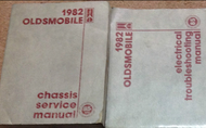 1982 GM Oldsmobile Toronado Ninety Eight Delta 88 Cutlass Service Shop Manual SE