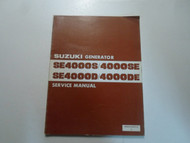 1982 Suzuki SE4000S SE D DE Generator Service Shop Repair Manual FACTORY OEM