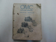1982 OMC Stern Drive 2.5, 3.0, 3.8, 5.0, 5.7 Litre Models Service Shop Manual***