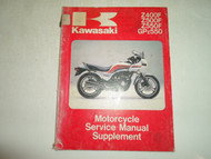 1983 1984 Kawasaki Z400F Z500F Z550F GPZ550 Service Manual Supplement OEM