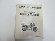 1983 84 1985 Yamaha XVZ12 Models Service Manual w/supp SET WATER DAMAGE FACTORY