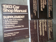 1983 Ford Mustang Capri Service Shop Repair Workshop Manual Set FACTORY OEM