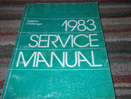 1983 Dodge Challenger & Plymouth Sapporo Service Repair Shop Manual OEM FACTORY