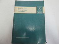 1983 Mercedes Benz Passenger Cars USA Intro into Service Manual STAINS WORN OEM
