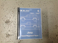 1984 1985 1986 87 JEEP Grand Wagoneer Truck Service Shop Repair Workshop Manual
