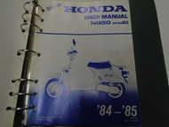 1984 1985 1986 Honda NQ50 Spree50 Service Repair Workshop Manual Used OEM ***