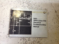1984 BMW 325e 318i Electrical Troubleshooting Wiring Diagram Manual ETM OEM