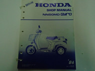 1984 Honda NN50MD NN 50 MD Gyro Service Repair Workshop Manual Used OEM ***
