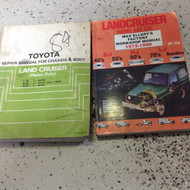 1984 TOYOTA LAND CRUISER Heavy Duty Service Shop Repair Manual Set W Extra