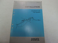 1984 Volvo Penta Installation Manual Aquamatic 290 Fuel System 5305 ***