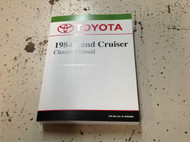 1984 TOYOTA LAND CRUISER CHASSIS Service Shop Repair Manual BRAND NEW HEAVY DUTY
