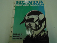 1985 - 1997 Honda XR80R XR100R Service Shop Repair Manual FACTORY OEM USED ***