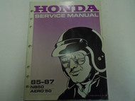 1985 1986 1987 Honda NB50 Aero 50 Scooter Service Repair Manual OEM FACTORY ***