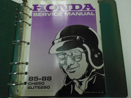 1985 1986 1987 1988 HONDA CH250 CH 250 ELITE Service Shop Repair Manual Used OEM