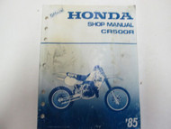 1985 Honda CR500R Service Repair Shop Manual FACTORY OEM Book Used