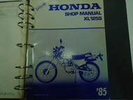 1985 Honda XL125S XL 125 S Service Shop Repair Manual With Binder FACTORY OEM