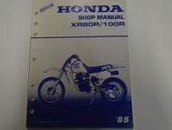 1985 Honda XR80R XR100R Service Repair Shop Factory Manual OEM Used Book ***