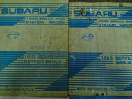 1985 Subaru 1800 Sedan Station Wagon Service Repair Manual Set Incomplete OEM