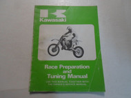 1985 Kawasaki KX125 250 500 Race Preparation & Tuning Manual x FACTORY OEM 85
