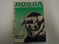 1985-1991 Honda CR500R Service Repair Shop Manual FACTORY OEM Book Used