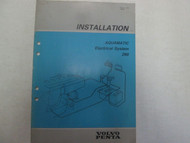 1985 Volvo Penta Aquamatic Electrical System 290 Installation Manual ***