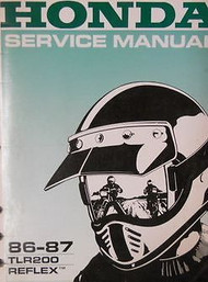 1986 1987 HONDA REFLEX TLR200 Service Shop Repair Workshop Manual FACTORY