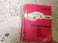 1986 1986.5 Toyota Supra Service Shop Repair Workshop Manual OEM Factory