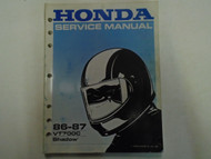 1986 1987 HONDA VT700C Shadow Service Repair Shop Manual FACTORY OEM Used