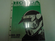 1986 1987 1988 1989 1990 1991 1992 1993 1994 1995 Honda XR250R Service Manual