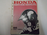 1986 HONDA ATC125M Service Shop Repair Manual Used OEM Book ***