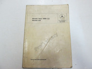 1986 Mercedes Benz Models 124 Preliminary Intro into Service Manual STAINED WORN